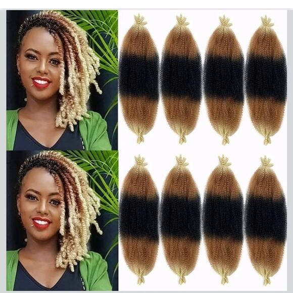 Other - Marley Hair 16 Inch Springy Afro Twist Hair 3 Tones